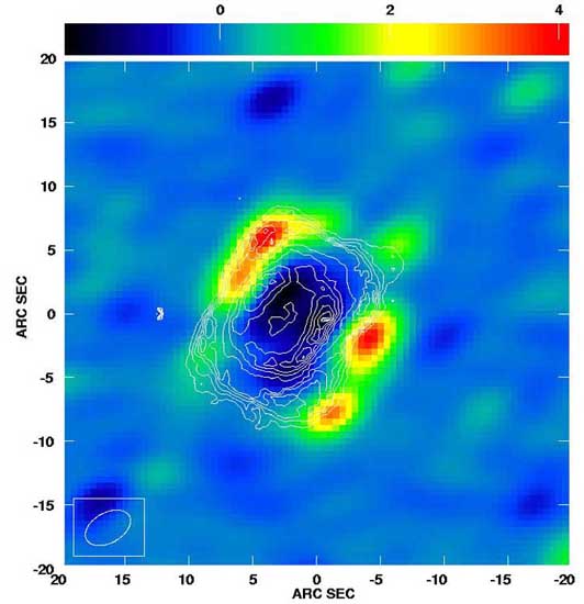 The HCO+(3–2) line emission at 267 GHz observed with the SMA in the young planetary nebula NGC 7027