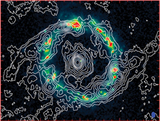 High resolution map of Seyfert 1/ starburst ring galaxy NGC 1097