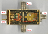 Ultra-low-phase-noise broadband tuning voltage-controlled transistor oscillators, the packaged circuit module.