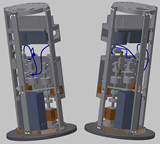 cold cartridge assembly and warm cartridge assembly