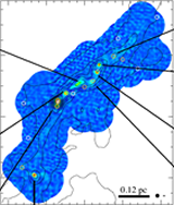 The SMA successfully imaged the thermal dust emission at 0.85 mm from the 0.9 x 0.3 pc area of Orion Molecular Cloud-3 (OMC-3), which is located to the north of Orion nebula M42