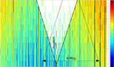 Diffusion map around the small moon Aegaeon (Saturn LIII).