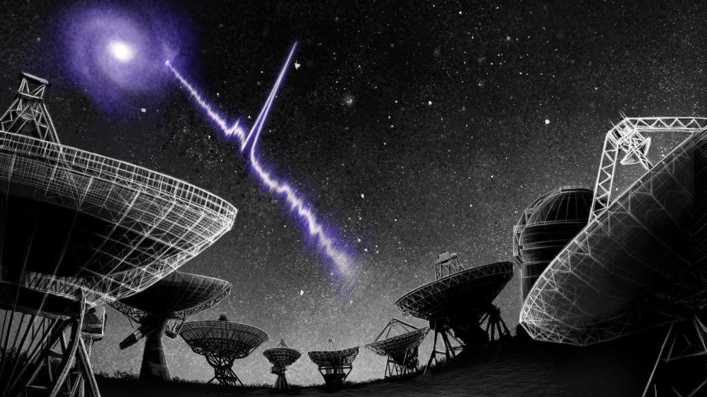 Artist’s interpretation of fast radio bursts